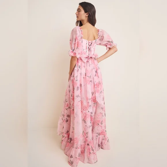 Francesca's Carrie Corset Floral Maxi Dress - Picture 3 of 5